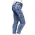 Calça Jeans Feminina Legging Cheris Azul Manchada Plus Size com Cintura Alta - Imagem 2