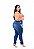 Calça Jeans Promise Plus Size Clochard Roselice Azul - Imagem 2