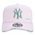 Boné New Era 9Forty A-Frame NY Yankees Destroyed Rosa - Imagem 1