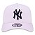 Boné New Era 9Forty New York Yankees A-Frame Rosa Snapback Aba Curva - Imagem 1