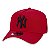 Boné New Era 9Forty New York Yankees A-Frame Vermelho Snapback Aba Curva - Imagem 2