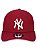 Boné New Era 9Forty New York Yankees Bordo Snapback Aba Curva - Imagem 1