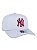 Boné New Era 9Forty New York Yankees A-Frame Cinza Snapback Aba Curva - Imagem 4