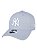 Boné New Era 39Thirty MLB NY Yankees Cinza Flexhat S/M Curvo - Imagem 2