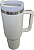 Copo Térmico Beer Pints 1200ml Branco Alça E Canudo Premium - Imagem 6