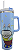 Copo Térmico Azul Labubu Com Alça E Canudo 1,2 L Premium - Imagem 1