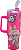 Copo Térmico Pink Labubu Com Alça E Canudo 1,2 L Premium - Imagem 3