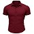 Camisa Masculina Manga Curta Slim Fit Basic - Imagem 1