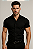 Camisa Masculina Manga Curta Slim Fit Basic - Imagem 3