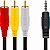CABO P2+3RCA Universal Serve P Tvbox Para Tv Tubo - Imagem 1
