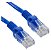 Cabo De Rede Azul 1,5 Metros Rj45 Crimpado Cat5e Internet Lan - Imagem 2