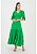 Vestido Plano Poás Midi Com Franzidos Verde Via Tolentino - Imagem 1