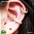 Piercing Argola Micro Pedras Meio Liso - Imagem 5