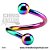 Piercing Twister Espiral em Aço Cirúrgico 316L - Imagem 4