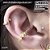 Piercing para Conch Coroa Elegante em Aço - Imagem 4