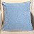 Capa de Almofada Suede - Azul com Folhas - Imagem 1