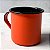 Caneca Esmaltada Laranja - Imagem 1