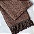 Xale Chenille Marrom Café - 1.30m x 1.80m - Imagem 2