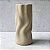 Dupla Vasos de Cerâmica Texturizada Ornamental - Cimento - Imagem 3