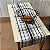 Trilho de mesa 1,5m - Xadrez Preto - Imagem 1