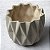 Vaso de cerâmica texturizado - cimento - Imagem 2