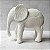 Elefante Decorativo de Gesso – Branco - Imagem 1