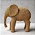 Elefante Decorativo de Gesso – Camurça - Imagem 1