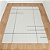 Tapete Sala 2m x 1,5m - Cru com grid black - Imagem 4