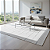 Tapete Sala 2,5m x 1,5m - Pesponto Cru com Listras Cinza - Imagem 1