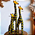 Trio de Girafas em Madeira Decorativas - Imagem 1