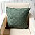 Capa de almofada trama - Verde com verso Cru - Imagem 1