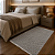 Beira Cama Boho - Cru com bordado Preto - Imagem 1