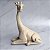 Girafa Sentada Decorativa em Gesso - 33cm - Imagem 3