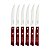 Kit de Facas p/ Churrasco Tramontina c/ Lâminas em Aço Inox e Cabos em Madeira Tratada Polywood  6 Peças - Imagem 3