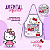 Avental Infantil Com Bolso Hello Kitty Impermeável Leo & Leo - Imagem 3