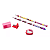 Kit Escolar 4 Peças Hello Kitty 2 Lápis de escrever 1 Borracha e 1 Apontador - Imagem 2