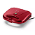 Sanduicheira Grill Elétrica Gourmet 750w 127V Antiadere Vermelha - Imagem 1