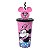 Copo de Refrigerante com Canudo Minnie Mouse Disney 500ml Plasútil - Imagem 1