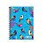 Caderno Kolor Animais Capa Dura Espiral 1 Matéria 80 Folhas Foroni - Imagem 2