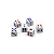 Kit 6 Dados Para Jogos 1,5x1,5x1,5cm Moment - Imagem 1