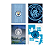Caderno Universitário Futebol Manchester City Animativa - Imagem 1