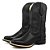 Bota Texana Country Masculino Couro Preto - Silverado Botas - Imagem 3