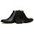 Botina Masculina Social Couro Pelica Preto Com Zíper - Silverado Botas - Imagem 3
