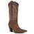 Bota Texana Feminina Couro Fossil Cafe  - Silverado Botas - Imagem 1