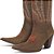 Bota Texana Feminina Couro Fossil Cafe  - Silverado Botas - Imagem 3