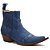 Botina Masculina Cano Curto Jeans Escuro - Silverado Botas - Imagem 1