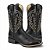 Bota Texana Country Masculino Couro Floater Preto - Silverado Botas - Imagem 3