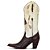 Bota Texana Feminina Couro Marfim e Cafe Nossa Senhora  - Silverado Botas - Imagem 2