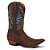 Bota Texana Country Masculino Couro Crazy Cafe - Silverado Botas - Imagem 1