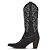 Bota Texana Feminina Couro Nobuck Preto  - Silverado Botas - Imagem 2